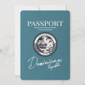 Invitation Mariage de passeport de République dominicaine tur (Dos)
