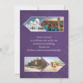 Invitation Mariage de passeport en cuir Dubaï Enregistrer la  (Dos)