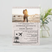Invitation Mariage de passeport Ivory Porto Rico (Debout devant)