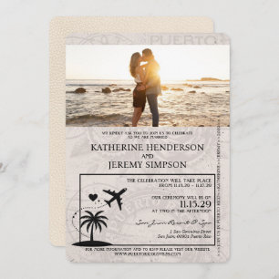 Invitation Mariage de passeport Ivory Porto Rico