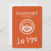 Invitation Mariage de passeport Orange Las Vegas (Dos)