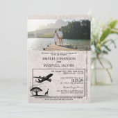 Invitation Mariage de passeport sud-africain Brown (Debout devant)