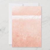 Invitation Mariage de pavot rouge doux (Dos)