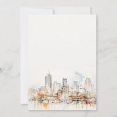 Invitation Mariage de paysage de l'aquarelle Atlanta Georgia (Dos)