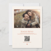 Invitation Mariage de pêche moderne (Dos)