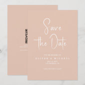 Invitation Mariage de pêche simple | Code QR Enregistrer La D (Devant / Derrière)