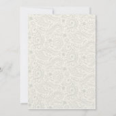 Invitation Mariage de peinture florale du rideau de magenta (Dos)