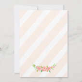 Invitation Mariage de Peony rose (Dos)
