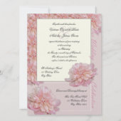 Invitation Mariage de Peony rose (Devant)