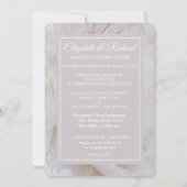 Invitation Mariage de perles et dentelles (Dos)