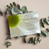 Invitation Mariage de pétales de Fleur de Fleur Blanche