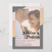 Invitation Mariage de photos défraîchi Décontracté Rainbow de (Devant)