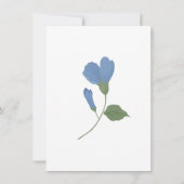 Invitation Mariage de photos florales Enregistrer la date (Dos)