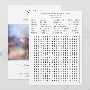 Invitation Mariage de photos moderne Recherche Enregistrer la