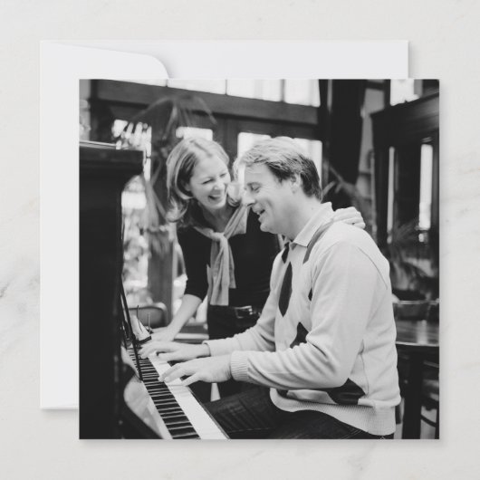 Invitation Mariage de piano classique (Dos)