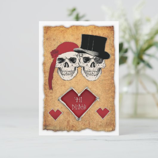 Invitation mariage de pirate (Debout devant)