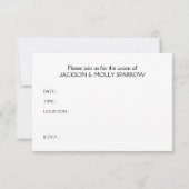 Invitation mariage de pirate (Dos)