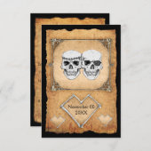 Invitation mariage de pirate (Devant / Derrière)