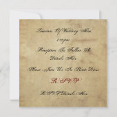 Invitation Mariage de pirate (Dos)