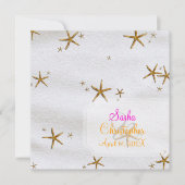 Invitation Mariage de PixDezines Starfish+sable blanc/plage (Devant)