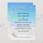 Invitation Mariage de plage (Devant / Derrière)