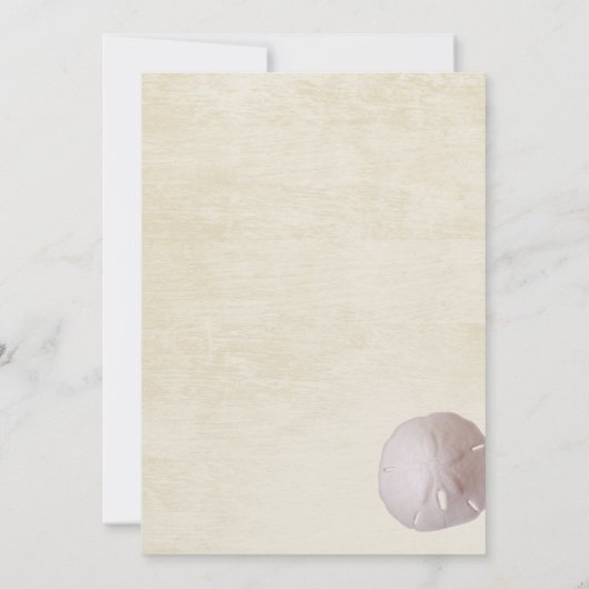 Invitation Mariage de plage au trésor (Dos)