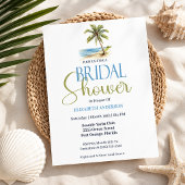 Invitation Mariage de plage aux palmiers
