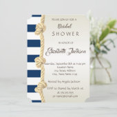 Invitation Mariage de plage, Corde marine, Fête des mariées à (Debout devant)