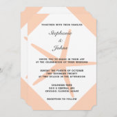 Invitation Mariage de plage de corail tropical de poisson-Sta (Devant / Derrière)