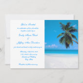 Invitation Mariage de plage de destination d'invitation (Devant)