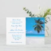Invitation Mariage de plage de destination d'invitation (Debout devant)