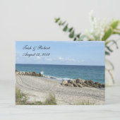 Invitation Mariage de plage de la Floride (Debout devant)