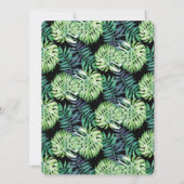 Invitation Mariage de plage de l'île d'Hawaiian Monsterra Del (Dos)