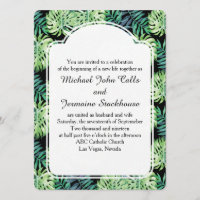 Mariage de plage de l'île d'Hawaiian Monsterra Del