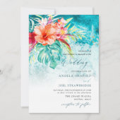 Invitation Mariage de plage de PixDezines Tropical Paradise (Devant)