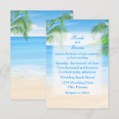 Invitation Mariage de plage de rêve (Devant / Derrière)