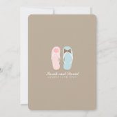 Invitation Mariage de plage de Son et ses Flip Flops (Dos)