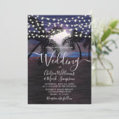 Invitation Mariage de plage des nuits d'été (Debout devant)