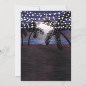 Invitation Mariage de plage des nuits d'été (Dos)
