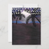 Invitation Mariage de plage des nuits d'été à ne pas manquer (Dos)