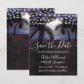 Invitation Mariage de plage des nuits d'été à ne pas manquer (Devant / Derrière)
