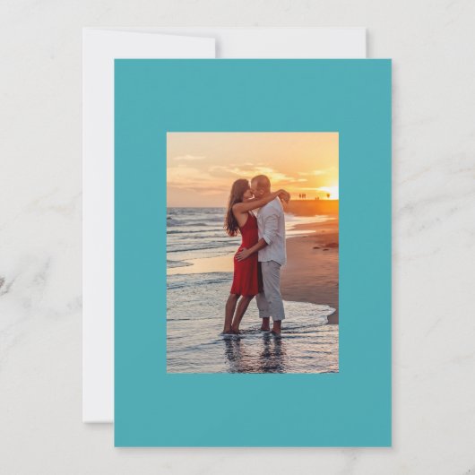 Invitation Mariage de plage d'été (Dos)