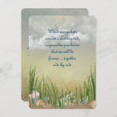 Invitation Mariage de plage d'été (Devant / Derrière)