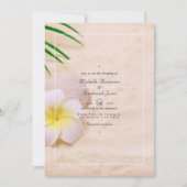 Invitation Mariage de plage d'été Code QR RSVP (Devant)