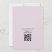 Invitation Mariage de plage d'été Code QR RSVP (Dos)