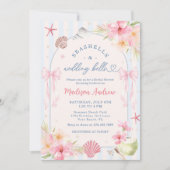 Invitation Mariage de plage d'été thème coquillages (Devant)