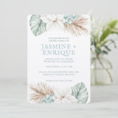 Invitation Mariage de plage d'hiver (Debout devant)