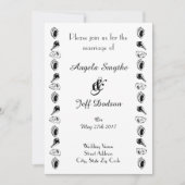 Invitation Mariage de plage élégant (Devant)