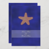 Invitation Mariage de plage élégante thème de fête (Devant / Derrière)