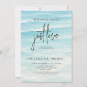 Invitation Mariage de plage en fuite (Devant)